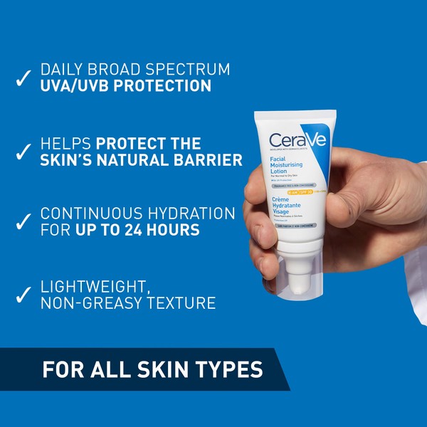 CeraVe AM Facial Moisturizer SPF30 Normal to Dry Skin 52ml thumbnail 2