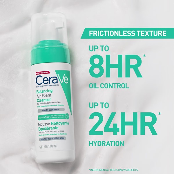 CeraVe Balancing Air Foam Facial Cleanser 148ml thumbnail 2