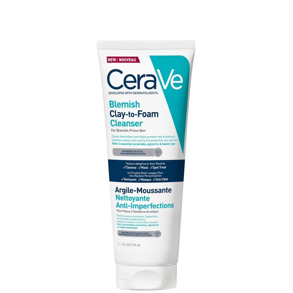 CeraVe Blemish Clay-to-Form Cleanser 118ml