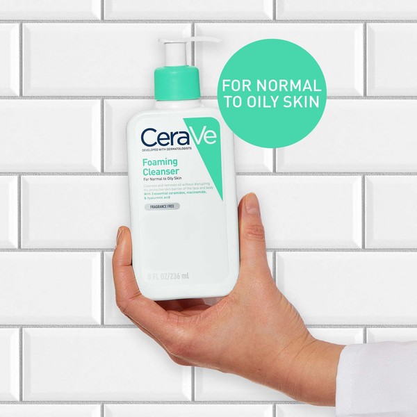 CeraVe Foaming Cleanser for Normal to Oily Skin 236ml