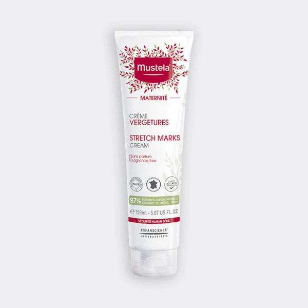 Mustela Stretch Marks Prevention Cream Fragrance Free for Future and New Moms 150ml